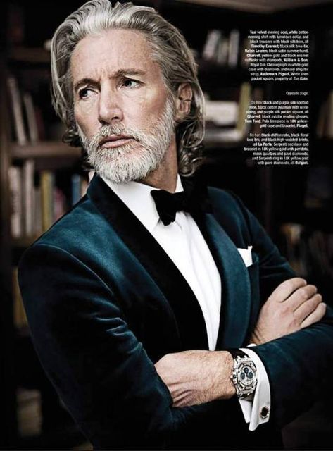 I understand & wish to continue Aiden Brady, Older Mens Hairstyles, Mens Hairstyles With Beard, Men With Grey Hair, Men Photography, Black Tie Affair, Hipster Mens Fashion, Dapper Men, Male Poses