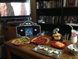 Reel Fancy Dinners: WALL-E Dinner: Anniversary Edition! Wall E Movie, Whipped Vodka, Fancy Dinners, Movie Night Food, Disney Dinner, Disney Movie Night, Dinner And A Movie, White Frosting, Night Food