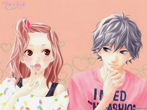 Ao Haru Ride wallpaper Futaba Y Kou, Blue Springs Ride, Shojo Anime, Ao Haru, Ao Haru Ride, Shoujo Manga, Blue Springs, Manga Pictures, Manga To Read