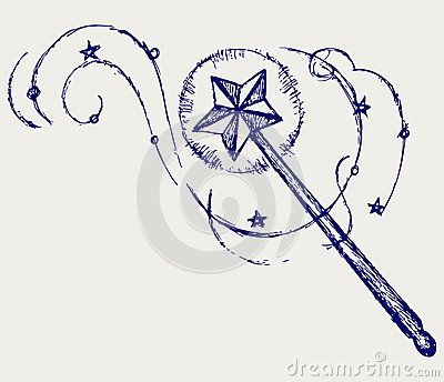 Magic wand Bf Tattoos, Courage Tattoos, Small Star Tattoos, Wand Tattoo, Piercings Ideas, Magic Tattoo, Star Wand, Wicked Tattoos, Spooky Stuff