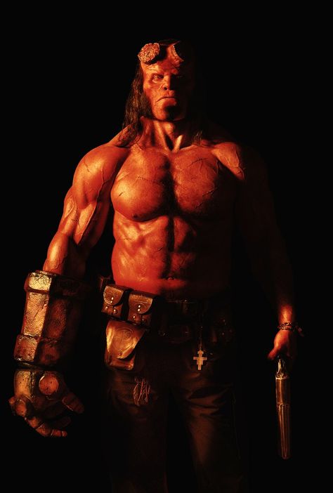 “Holy crap #Hellboy #FirstLook” Hellboy Film, Hellboy Movie, Hellboy Art, The Last Man On Earth, Full Mon, David Harbour, Ron Perlman, Jane Foster, Mike Mignola