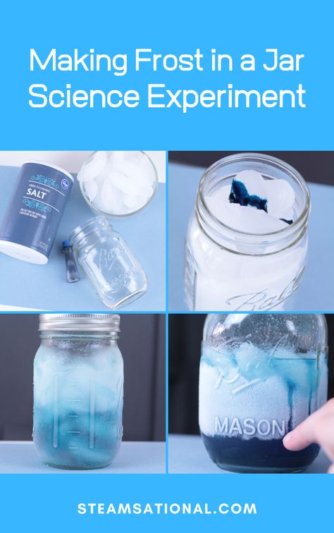 How Does Frost Form? Making Frost in a Jar Steam For Preschool, Frost Form, Weather Unit Study, Weather Experiments, Prek Science, Winter Stem Activities, Nature Preschool, Teaching Weather, Winter Science Experiments