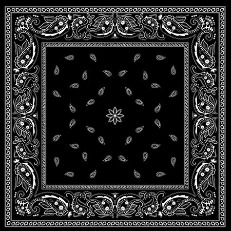 Black with white bandana patterns design vector 02 Bandana Tattoo, White Bandana, Black Bandana, Bandana Pattern, Bandana Design, Patterns Design, Textile Pattern Design, Custom Drawing, Bear Art