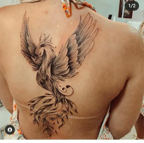 Feniks Tattoo, Pisces Tattoo Designs, Phoenix Tattoo Feminine, Small Phoenix Tattoos, Phoenix Bird Tattoos, Girl Neck Tattoos, Filigree Tattoo, Biker Tattoos, Greek Tattoos