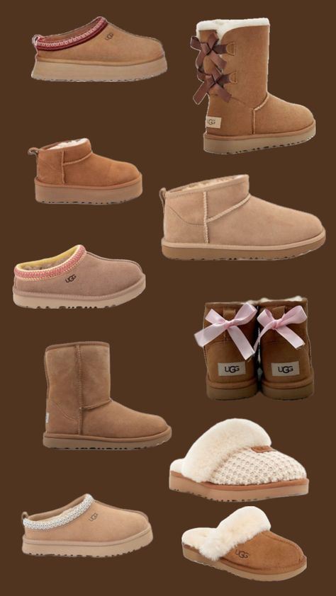 #uggs#fall#cute#cozy#bows#slippers Ugg’s Aesthetic, Cute Shoes Uggs, Outfit Ideas With Ugg Slippers, Uggs Preppy, Uggs Aesthetic, Aesthetic Uggs, Uggs Fall, Ugg Collection, Girls Shoes Teenage