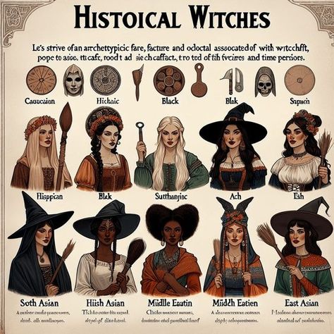 20 Historical Witches You Should Know About Throughout history, the term ‘witch' has conjured images of mysterious women with supernatural powers who cast spells and brew potions. The fear of witchcraft led to witch hunts and trials spanning several centuries, particularly from the 15th to the 18th century. An estimated 40,000 to 60,000 people were executed for witchcraft in Europe alone, with […] The post 20 Historical Witches You Should Know About appeared first on Witchcraft For Beginners. Historical Witches, Halloween Gesicht, Witch History, Witch Powers, Witchcraft Spells For Beginners, Supernatural Powers, Witch Potion, Witch Coven, Wiccan Magic