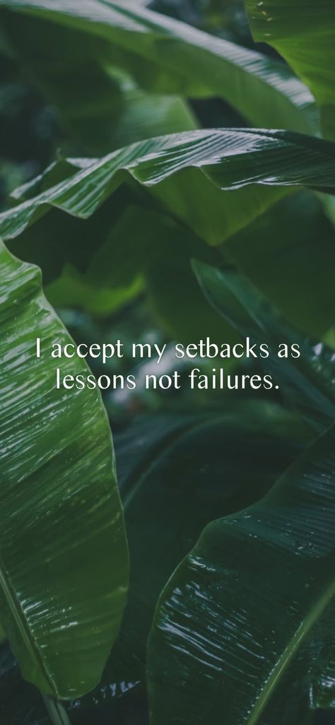 I accept my setbacks as lessons not failures. From the I am app: https://iamaffirmations.app/download I Am Deserving, I Can Do Anything, Remember Who You Are, Words Of Affirmation, True Happiness, Best Motivational Quotes, Meaningful Life, Human Connection, Good Thoughts Quotes