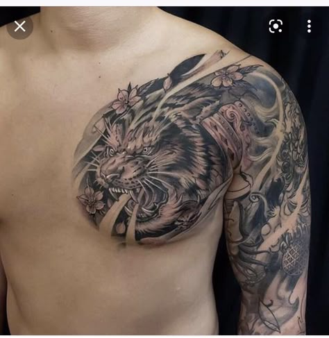 Respect Tattoo, Japanese Tattoos For Men, Japanese Tiger Tattoo, Tiger Tattoo Sleeve, Half Sleeve Tattoos Forearm, Dragon Tattoo Back Piece, Lion Tattoo Sleeves, Tiger Tattoo Design, Dragon Sleeve Tattoos