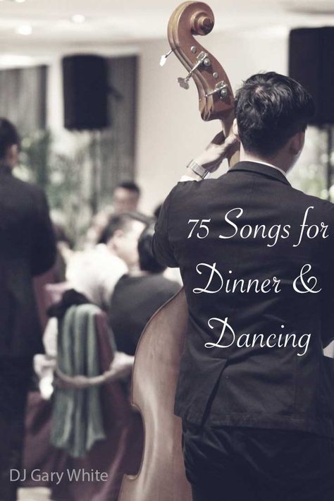 Wedding Reception Playlist - 75 Dinner and Dancing Songs Wedding Dinner Playlist, Wedding Reception Playlist, Wedding Dinner Music, Reception Playlist, Dancing Songs, Wedding Playlist Reception, Music Ideas, Wedding Music, Wedding Dinner