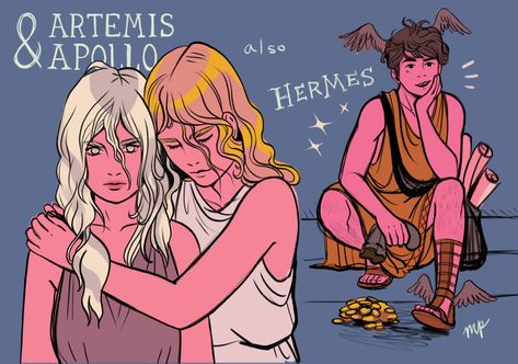 Apollo Sketch, Hermes Mythology, Hermes And Apollo, Artemis And Apollo, Roman Myth, Apollo And Artemis, Greek Mythology Humor, World Mythology, Greek Mythology Gods