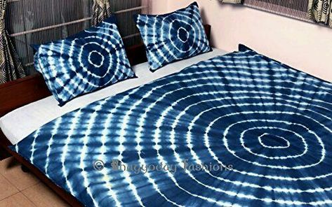 Shibori Bedding, Indigo Bedding, Tie Dye Shibori, Boho Bedding Sets, Hippie Bedding, Tie Dye Bedding, Linen Bedding Natural, Indian Bedding, Queen Bedspread