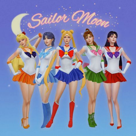 Delacaridad Sims 4 Sailor Moon Cc, Sailor Moon Hair, Sailor Moon Dress, Disney Descendants 3, Sailor Guardians, Sims 4 Expansions, Sims Games, Sims 4 Characters, Disney Descendants