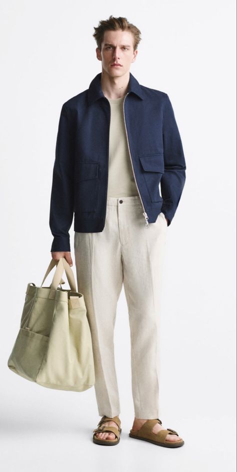 Scandinavian Man Style, Scandinavian Mens Fashion, Scandinavian Fashion Men, Beige Pants Outfit Men, Blue And Beige Outfit, Neutral Aesthetic Outfits, European Mens Fashion, Chinos Men Outfit, Classy Clothing