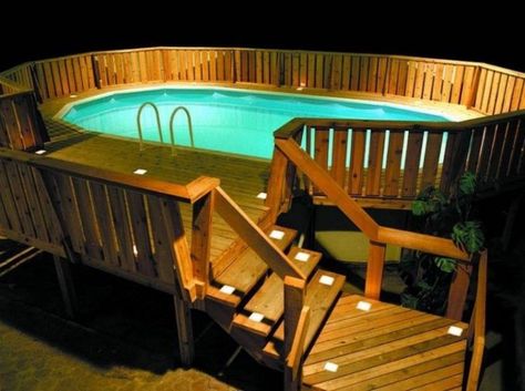 If you’re in the confusion of choosing which one you should go with: in-ground pool or above ground pool, you can consider these benefits of above ground pool. Check it out!  #abovegroundpool #swimmingpool #pool #backyard #deck #holiday #intex #outdoor Pool With Decking, Oberirdischer Pool, Deck Piscina, Pool Deck Plans, Best Above Ground Pool, Swimming Pool Decks, Above Ground Pool Landscaping, Above Ground Pool Decks, Ground Pools