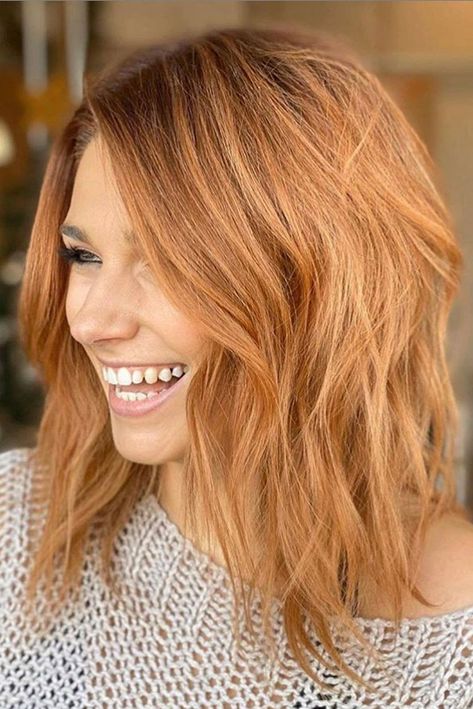 A women's lifestyle destination dedicated to style, entertainment, love, and living beautifully. Strawberry Blonde Hair Short Bob, Blonde Auburn Hair, Short Strawberry Blonde Hair, Strawberry Blonde Hair Color, Ginger Hair Color, Strawberry Blonde Hair, Easy Hairstyle, Haircut Hairstyle, Hair Haircut