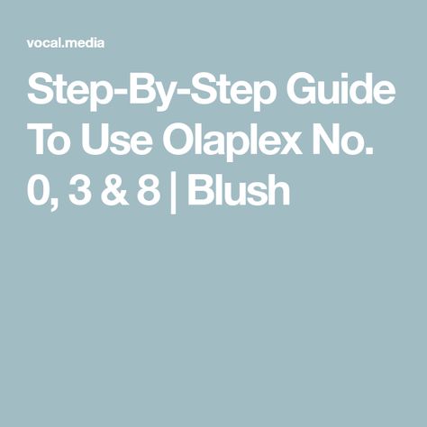 Step-By-Step Guide To Use Olaplex No. 0, 3 & 8 Olaplex Products, Chanel Hydra Beauty, Estee Lauder Advanced Night Repair, Advanced Night Repair, Sk Ii, Hydrating Cream, Salon Style, Spring Hairstyles, Hair Stuff