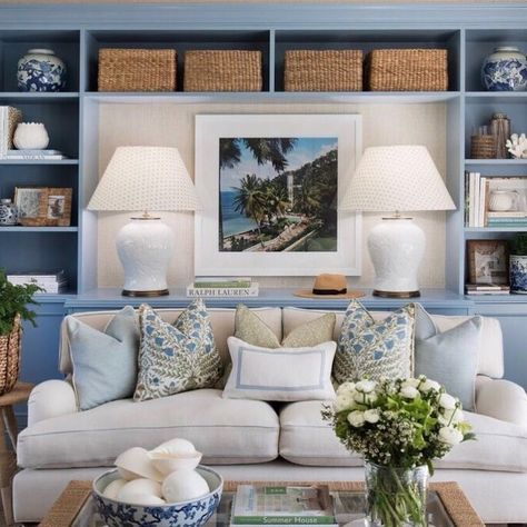 Inspired by the beautiful Oscar de la Renta cushions. Hopewood Interiors coming soon. Designed by the fabulous duo at Veranda House Verandah House, Ashley Whittaker, Decorate Home, Rooms Design, Home Theaters, Kids Room Lighting, Pillow Ideas, Drum Lamp, Classic Interiors