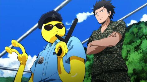 Koro sensei the police man Karasuma Sensei, Koro Sensei Face, Susanoo Naruto, Koro Sensei, Nagisa Shiota, Karma Akabane, Anime Backgrounds Wallpapers, Best Moments, Junior High School