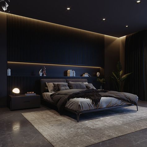 Black Bedroom Design, Black Bedroom Decor, Modern Luxury Bedroom, Bed Design Modern, Black Bedroom, Luxury Bedroom Master, Hus Inspiration, Luxury Rooms, Design Studios