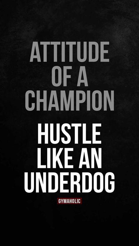 Gymaholic Quotes Motivation, Underdog Quotes Motivation, Champion Quotes Sports, Underdog Quotes, Gymholic Quotes, Champion Mindset, Alpha Quote, Champion Quotes, Tiger Quotes