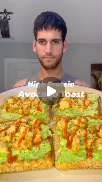 Roey on Instagram: "High protein Avocado Toast🥑🍞🌱

46g of protein! So easy to make (recipe below)

Ingredients:

4 slices Ezekiel bread 
1 avocado 
1/2 pack tempeh 
Sriracha 
Lemon 
Salt 
Pepper

Recipe:

1)crumble tempeh and air fry at 390F for about 6 minutes 
2)toast bread
3)add all ingredients on bread 

Tip:
-add sriracha, lemon, salt, and pepper to taste
-use any sauce of choice if not sriracha 

Full recipe comes out to about:

800 calories 
86g C, 35g F, 46g P
Cost: $5.50
 
One slice:
200 calories
21g C, 8g F, 11g P
Cost: $1.30

#vegan#govegan#plantbased#veganfood#avocadotoast#avocado#tempeh#healthyfood#crueltyfree#healthyrecipes#veganrecipes#protein#veganbreakfast#veganlunch#vegandinner#veganprotein" Ezekiel Bread, Pepper Recipe, Toast Bread, Lemon Salt, Peppers Recipes, 200 Calories, Air Fry, Tempeh, Vegan Breakfast