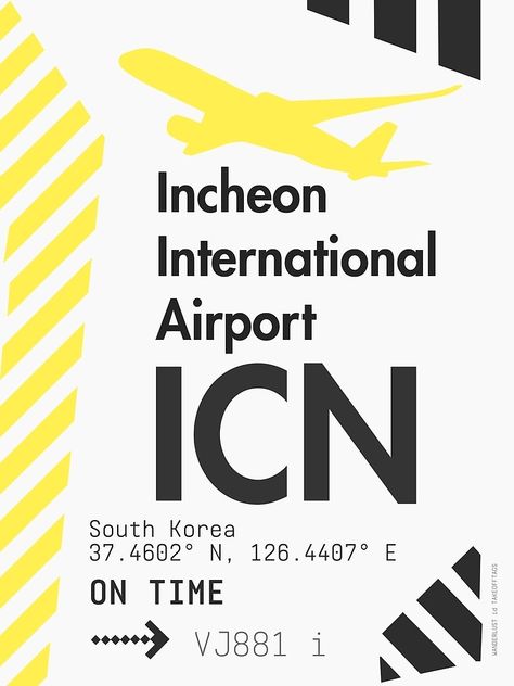 Airplane Ticket Aesthetic, Ticket Aesthetic, Chanel Airlines, Korea Incheon, Airplane Ticket, Baggage Tag, Airplane Wallpaper, Airplane Flying, Airplane Tickets