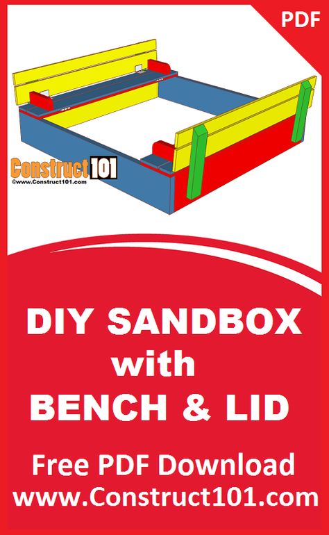 Large Sandbox With Cover, Sandbox With Lid, Sandbox Plans, Build A Sandbox, Backyard Sandbox, Diy Sandbox, Backyard Kids Play Area, Backyard Playground, Backyard Play