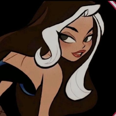 Brunette Baddie Cartoon Pfp, Cartoon Profile Pics Brunette Green Eyes, I Love Women Pfp Tiktok, Dark Hair Cartoon Characters, Tik Tok Pfps, Pfp Aesthetic Cartoon, White Streak In Hair, Brunette Pfp, Latina Cartoon Pfp