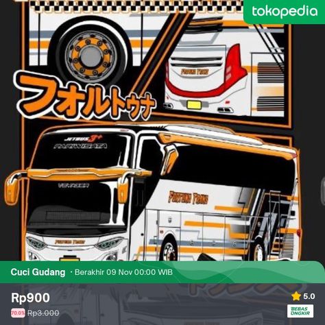 Stiker Bus Mania Bus Artis Basuri Fortuna Trans Laser Sticker - Rp900 Bus Mania, Quick Saves