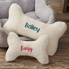 Dog Bone Pillow, Bone Pillow, Heart Paw Print, Pet Pillow, Personalized Pet Gifts, Dog Pillow, Pet Owner, Dog Bone, Large Animals