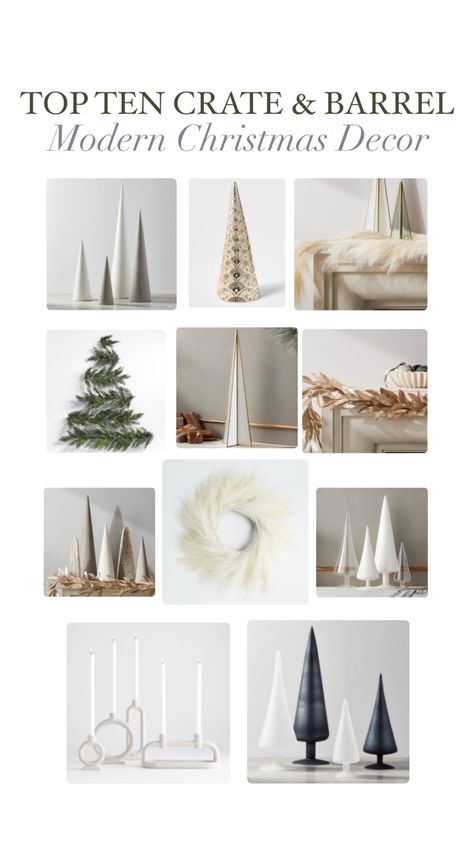 Crate And Barrel Christmas, Modern Holiday Decor, Neutral Christmas Decor, Not Well, Hosting Christmas, Modern Christmas Decor, Post Holiday, Christmas Pins, Thanksgiving Crafts