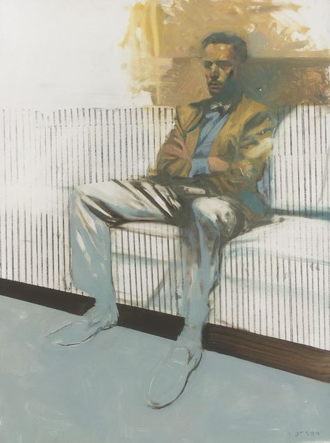 Michael Carson - "All Those Worn Out Lines", Painting For Sale at 1stdibs Contemporary Paintings Figurative, Michael Carson, Figurative Artwork, Oil Painting Portrait, Arte Inspo, Painting Style, Figure Painting, Figurative Art, Contemporary Paintings