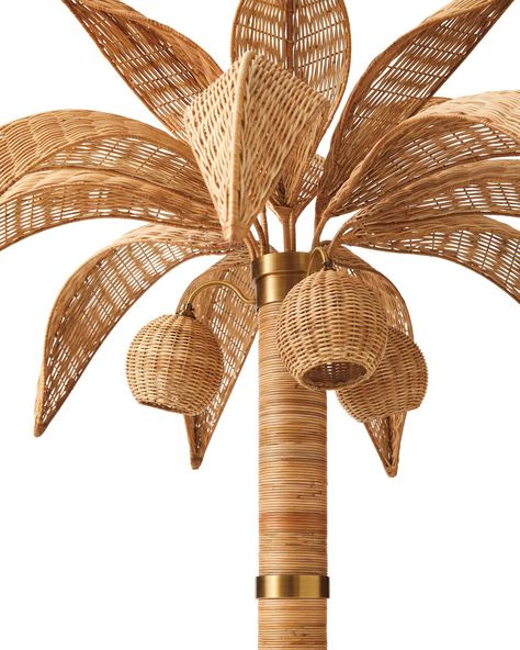 Tropical Lamp, Rattan Floor Lamp, Wooden Furniture Legs, Rattan Chandelier, Wooden Floor Lamps, Bamboo Crafts, Wicker Decor, Serena And Lily, Beakers