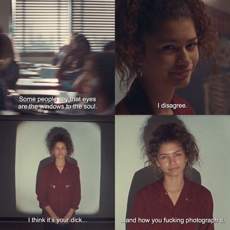 Zendaya Aesthetic Euphoria, Euphoria Quotes, Euphoria Makeup Looks, Zendaya Aesthetic, Euphoria Quote, Euphoria Makeup, Zendaya Coleman, Funny Reaction Pictures, High School Students