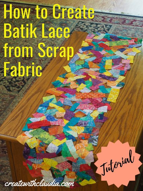 Unique Quilt Pattern, Table Runner Tutorial, Water Soluble Fabric, Crumb Quilt, Scrap Fabric Projects, Crazy Patchwork, Scrap Fabric, Quilted Table Runners, Crafts Projects