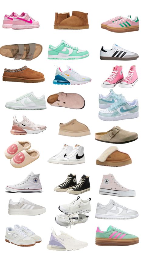 Cheap Trending Shoes, 2024 School Year Shoes, Shoe Wishlist 2024, Popular Shoes 2024, Shoes For Middle School, Trending Shoes 2024, Shoes For Teen Girls, Shoes Collage