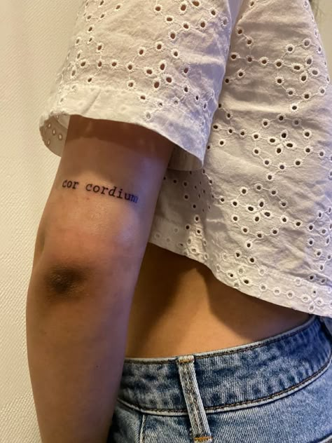 Cor Cordium Tattoo, Cmbyn Tattoo, Black Bird Tattoo, Bird Tattoo, Small Tattoos For Guys, Memorial Tattoos, Under My Skin, Birds Tattoo, Tattoo Inspo