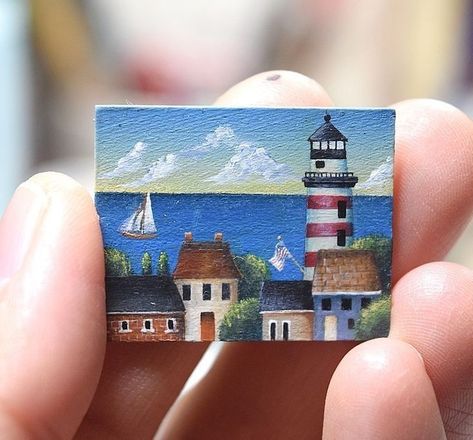 Mini Framed Paintings, Small Paint Ideas, Acrylic Art Ideas, Acrylic Mini Painting, Mini Toile, Sky Art Painting, Small Canvas Paintings, Canvas Painting Designs, Art Folder