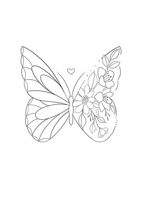 Butterfly Halo Tattoo, Shoulder Tattoos Butterfly, Butterfly Flower Tattoo Stencil, Butterfly Tattoo Template, Line Work Butterfly Tattoo, Tattoo Template Printables, Detailed Butterfly Tattoo, Butterfly Tattoo Outline, Butterfly Outline Tattoo