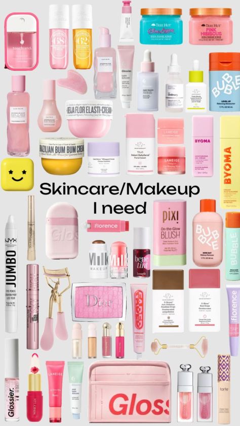 Preppy Makeup, Makeup Bag Essentials, Flot Makeup, Sephora Skin Care, Skincare Inspiration, Skin Care Makeup, Basic Skin Care Routine, Perfect Skin Care Routine, Makeup Needs