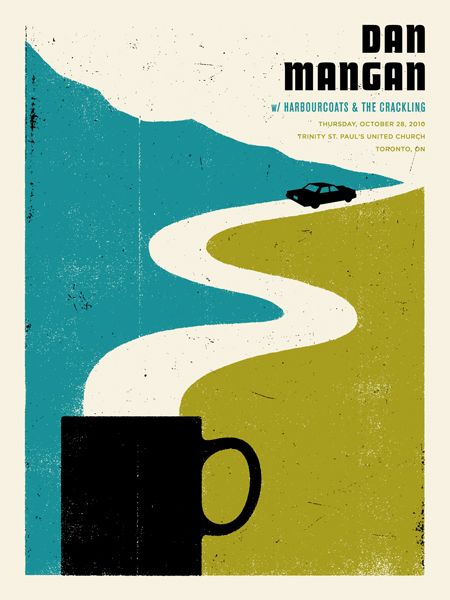 Coffee Mug with Steam Road poster, blue and green Video Games Posters Poesia Visual, Coffee Poster, Poster Ads, Event Poster, Illustrations And Posters, Editorial Illustration, Concert Posters, Visual Communication, Book Cover Design