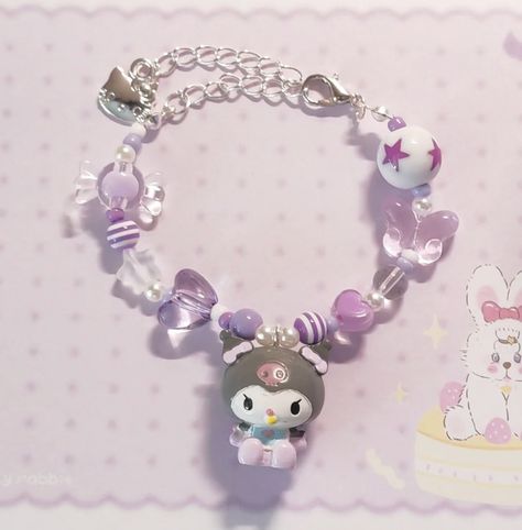 Sanrio Pandora, Sanrio Friendship Bracelet, Sanrio Bracelet Ideas, Kuromi Bracelet, Sanrio Bracelet, Bracelet Cute, Bracelet Inspo, Cute Bracelet, Cute Birthday Gift