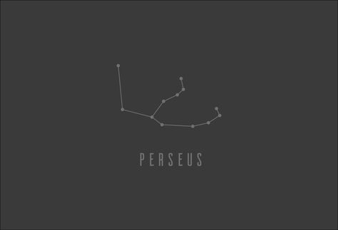 Perseus - constellation Perseus Tattoo Constellations, Perseus Constellation Tattoo, Constellation Perseus, Perseus Tattoo, Perseus Constellation, Percy Jackson Tattoo, Upper Back Tattoos, Constellation Tattoo, Night Sky Wallpaper