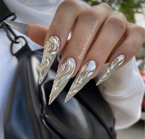 Bridal Nail Designs, Party Nail Design, Bridal Nails Designs, Bridal Nail, Edgy Nails, Shiny Nails, Party Nails, Nail Swag, Bridal Nails