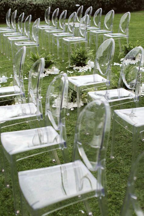 Wedding Venue Chairs, Ghost Chair Wedding, Hycroft Manor, Wedding Reception Chairs, Orange County Wedding Venues, Roses Romantic, Clear Chairs, Romantic Italian, Wedding In Florida