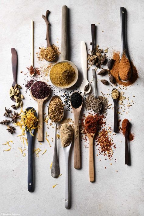 Instagram Powder Photography, Food Table Decorations, Macro Food Photography, Label Inspiration, Table Labels, Macro Meals, Food Photography Inspiration, Spice Box, Kitchen Spices