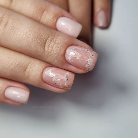 Milky marble 🖤 Milky Marble Nails, Milky White Marble Nails, Milky Nails, Neutral Nails, Marble Nails, Milky White, Nail Inspiration, Marble Design, Nails Inspiration