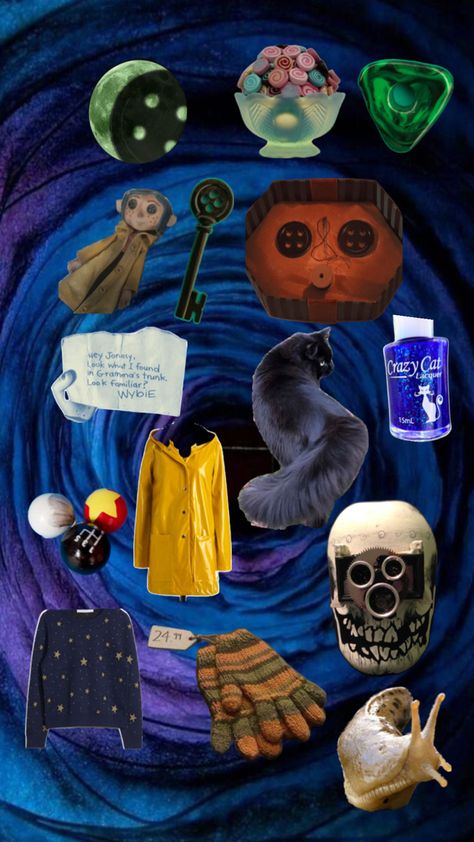 coraline objects Halloween Wallpaper, Coraline, Art Reference, Halloween, Art