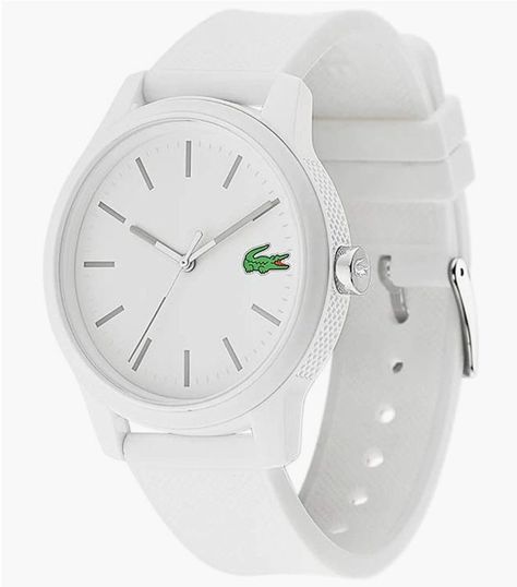 Lacoste Men's 12.Quartz TR90 and Rubber Strap Casual Watch René Lacoste, Sports Aesthetic, Lacoste Men, Casual Watches, Mens Cologne, Mens Gift Sets, Surf Shop, White Dial, Baby Clothes Shops