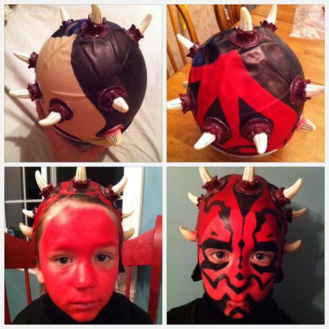 DIY Darth Maul Star Wars Costume | Your Costume Idea for Halloween, Mardi Gras and Carnival Diy Darth Maul Costume, Bald Halloween Costumes For Women, Darth Maul Makeup, Cosplay Tricks, Darth Maul Costume, Incredible Costume, Maul Star Wars, Star Wars Costumes Diy, Star Wars Makeup